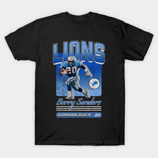 Barry Sanders 02 T-Shirt by KC Designs